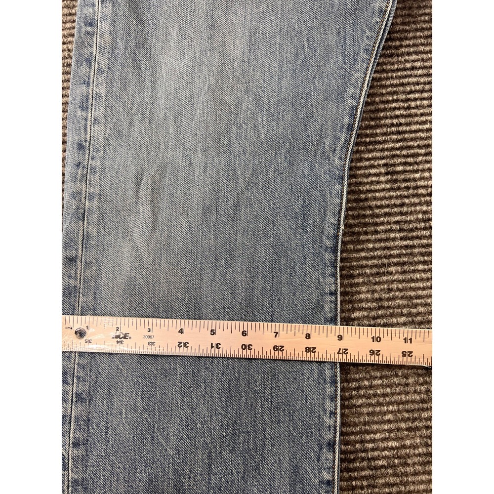 Levi's 501 Original Fit Jeans Mens 36x34 Light Wash Button - Picture 4 of 12